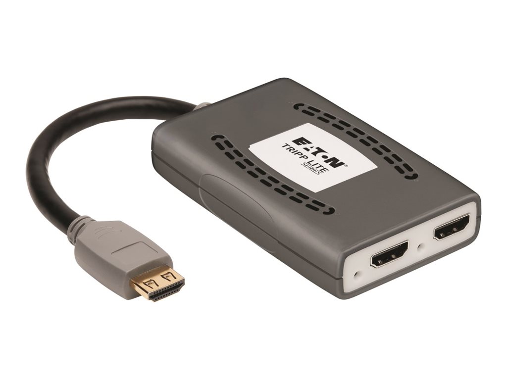 Tripp Lite HDMI Splitter 2-Port 4K @60Hz HDMI 4:4:4 HDR USB Powered TAA Multi-Resolution Support, USB Powered