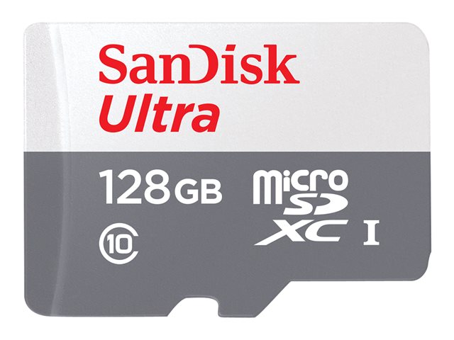 SANDISK Ultra 128GB microSDXC + SD Adpt SDSQUNR-128G-GN3MA