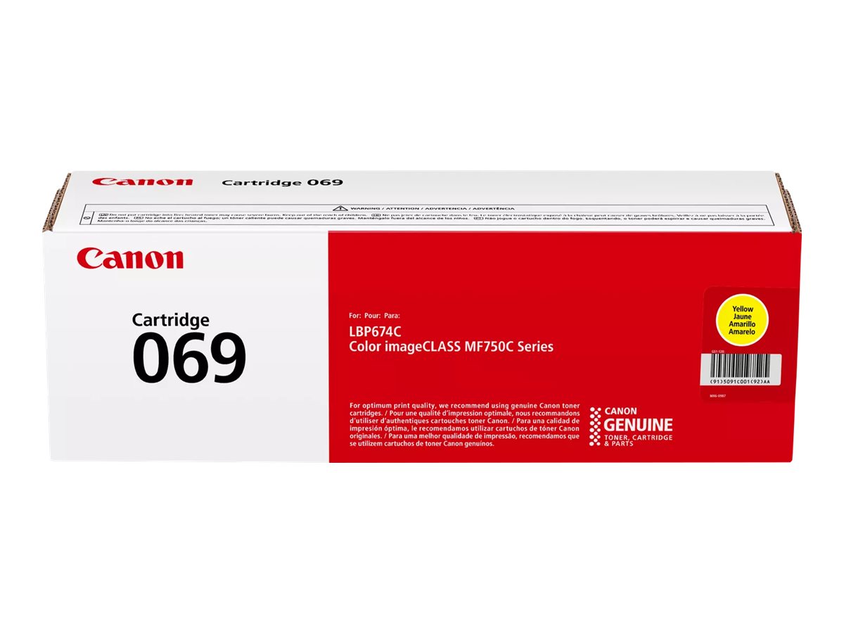 Canon 069 yellow original toner Package view Front 80520
