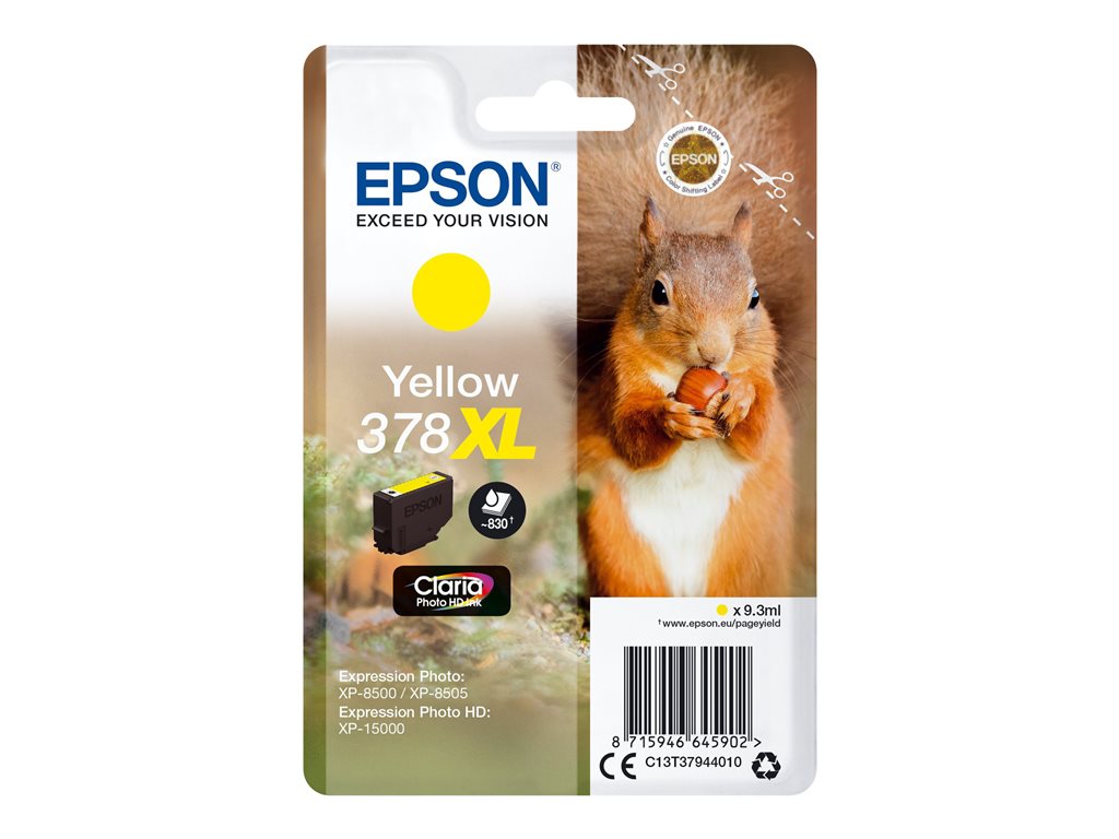 EPSON 4LB 378XL Yellow Ink Cartridge w/s