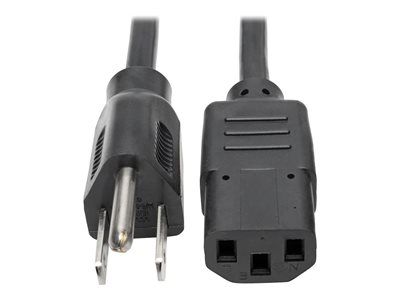 Eaton Tripp Lite Series Desktop Computer AC Power Cable, NEMA 5-15P to C13