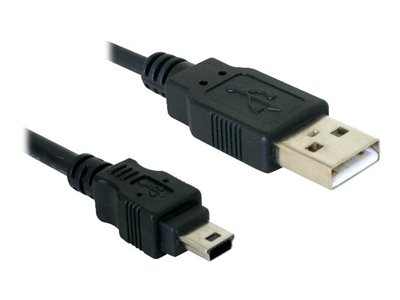 DELOCK USB Kabel A -> Mini-B St/St 1.50m sw - 82252