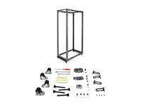 Startech 42U 19" Open Frame Server Rack, 4 Post Adjustable Depth 23-41" Mobile, Free Standing Rolling Network/Computer Equipm