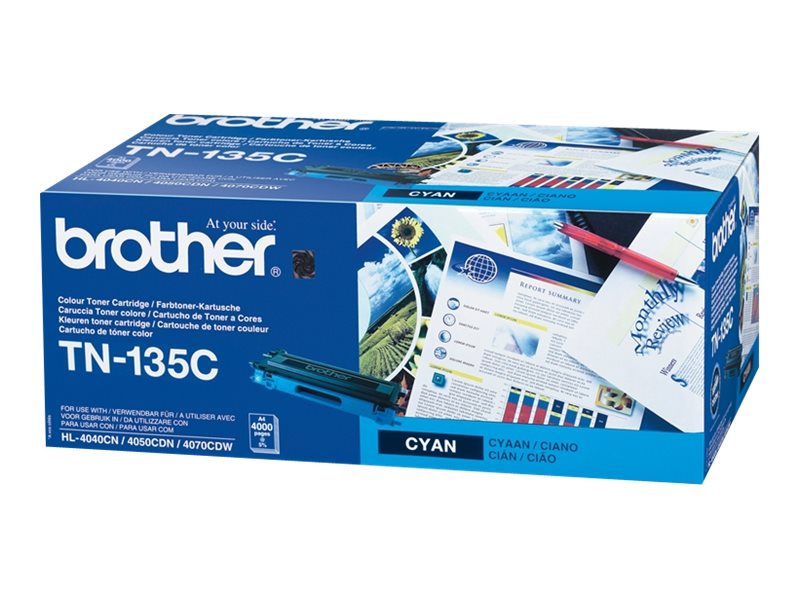Brother Tn135c High Yield Cyan Original Toner Cartridge