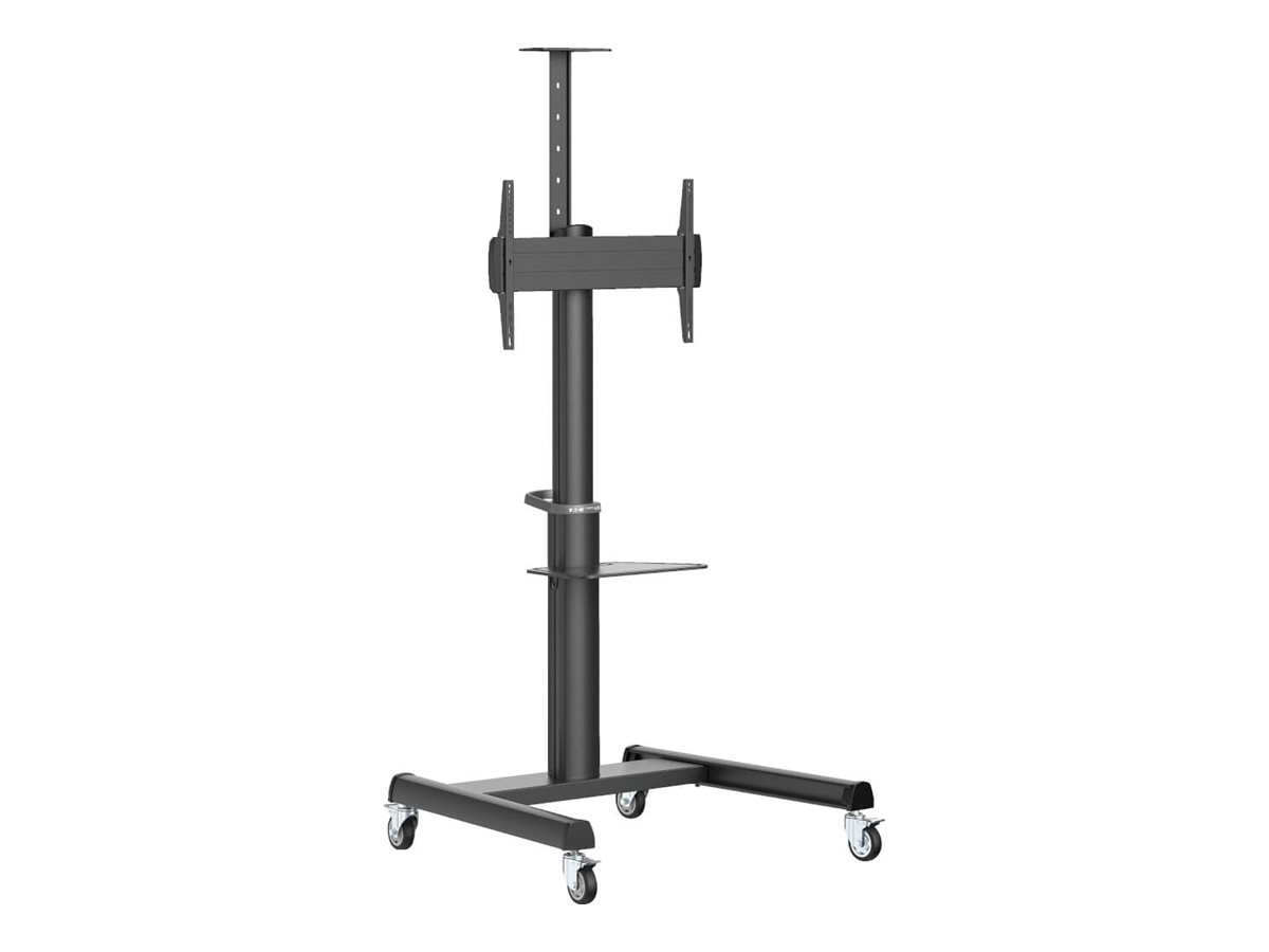Eaton Tripp Lite Series Safe-IT Heavy-Duty Rolling Cart for 37" to 70" Displays, UL Certified, Antimicrobial Protection