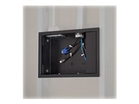 Chief Proximity In-Wall Storage Box with Flange - For Flat Panel Displays - Black - Storage box - for 2 LCD displays / AV System - black - in-wall mounted - for Fusion MTM3029, MTM3241; Large FUSION Portrait Tilt Wall Mount LTMPU; Thinstall TS525