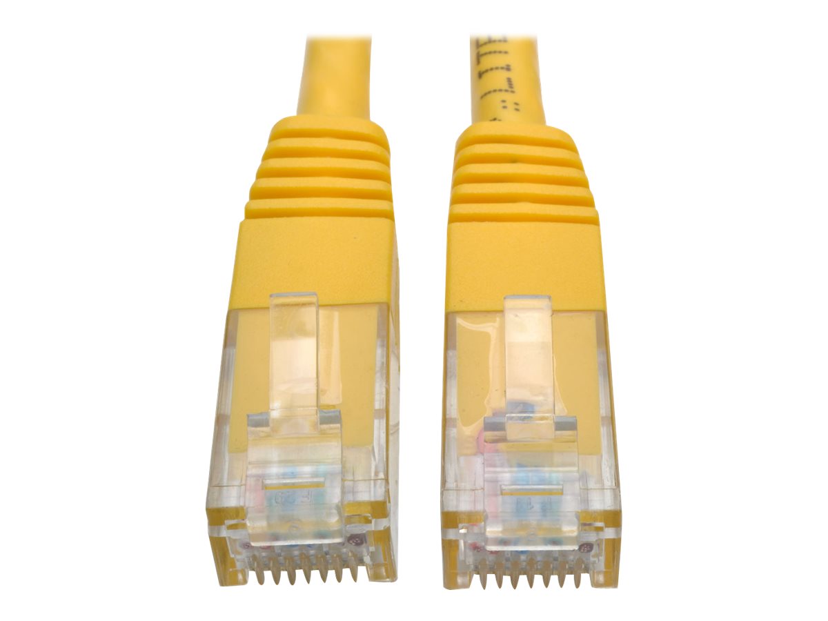 Tripp Lite 7ft Cat6 Gigabit Molded Patch Cable RJ45 M/M 550MHz 24AWG Yellow 7'