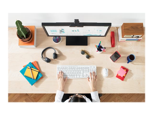 Logitech MK295 Silent - ensemble clavier et souris - Franais - blanc cass Priphrique d\'entre