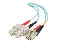 Quiktron Value Series Patch cable LC multi-mode (M) to SC multi-mode (M) 5 m fiber optic 