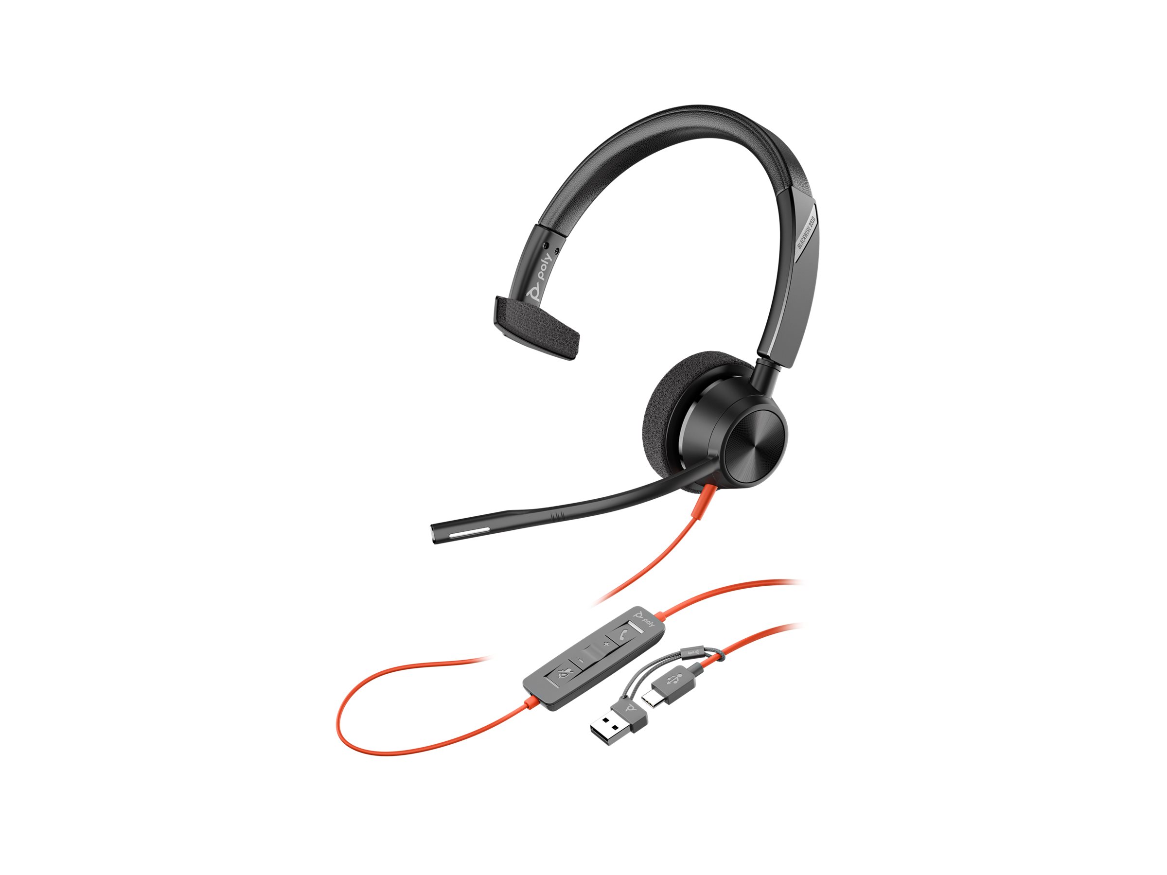 HP Poly Blackwire 3310 headset Product shot Right side 77950
