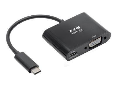 Eaton Tripp Lite Series USB-C to VGA Adapter w/PD Charging