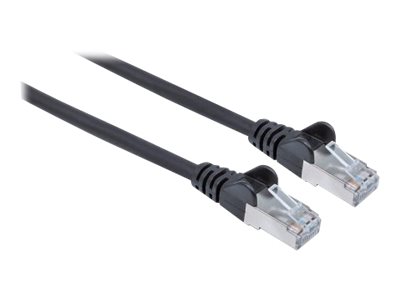 INTELLINET Patchkabel Cat6a-Stecker/Cat7-Rohkabel 1m schwarz