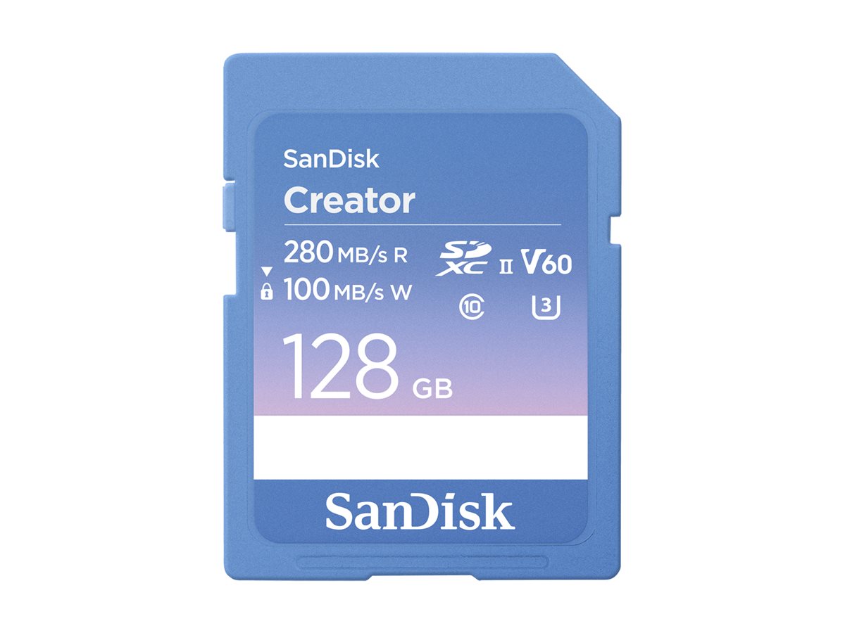 SanDisk Creator - paměťová karta flash - 128 GB - SDXC UHS-II