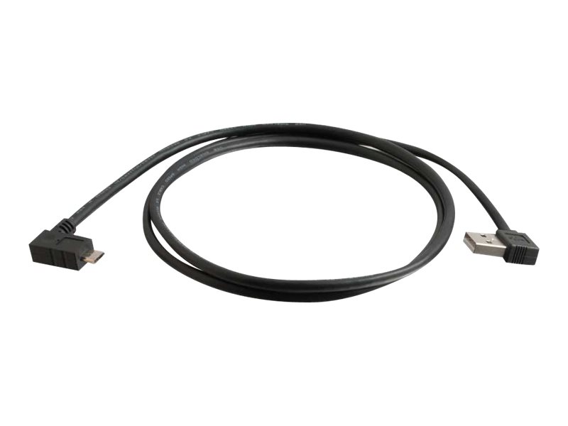 C2G C2G 1m USB A to Micro-USB B Cable with Right Angeled Connectors-USB 2.0 3ft