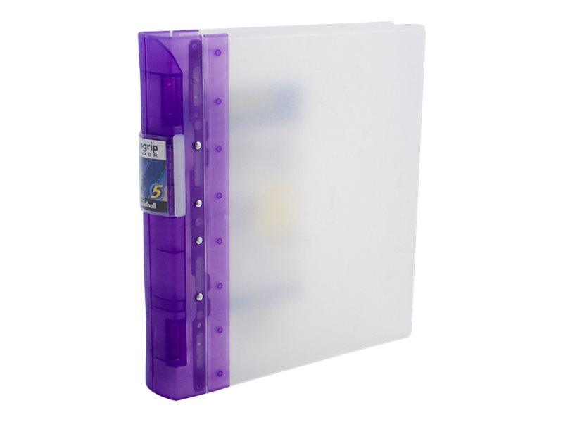 Guildhall Ergogrip Ring Binder For A4 Capacity 400 Sheets Frosted White Lilac Spine Guildhall Ergogrip Ring Binder For A4 Capacity 400 Sheets Frosted White Lilac Spine