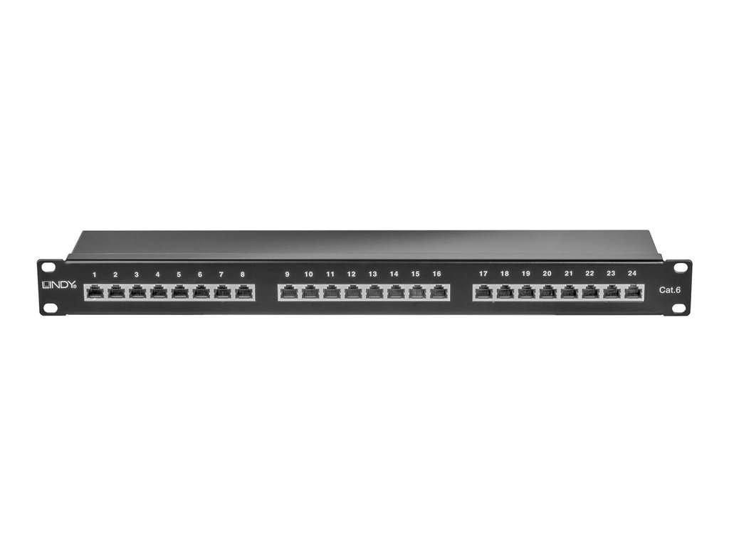 LINDY Cat.6 Patchpanel 24p STP 1U