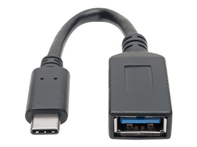 Tripp Lite USB Type-C to USB Type-A Adapter Cable, M/F, 3.1, Gen 1, 5 Gbps, USB-IF, 6 in.