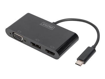 4016032456476 - ASSMANN DIGITUS USB-C 3in1 Triple Monitor Adapter (HDMI DP VGA) DA-70859