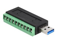 DeLOCK USB 3.2 Gen 1 USB-adapter Sort Grøn