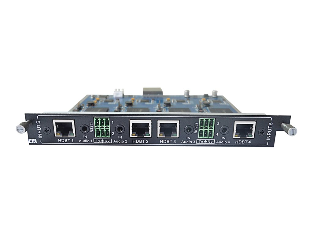 KanexPro 4-Input HDBaseT card for Modular matrix with 4K