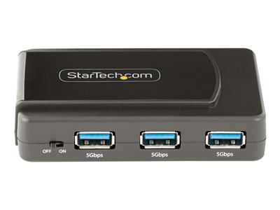 StarTech.com 7-Port USB Hub with On/Off Switch, USB 3.0 5Gbps, BC 1.2, USB-A to 7x USB-A, Compact Self Powered USB-A Hub with 35W Power Supply, Desktop/Laptop USB Hub, 3ft Cable