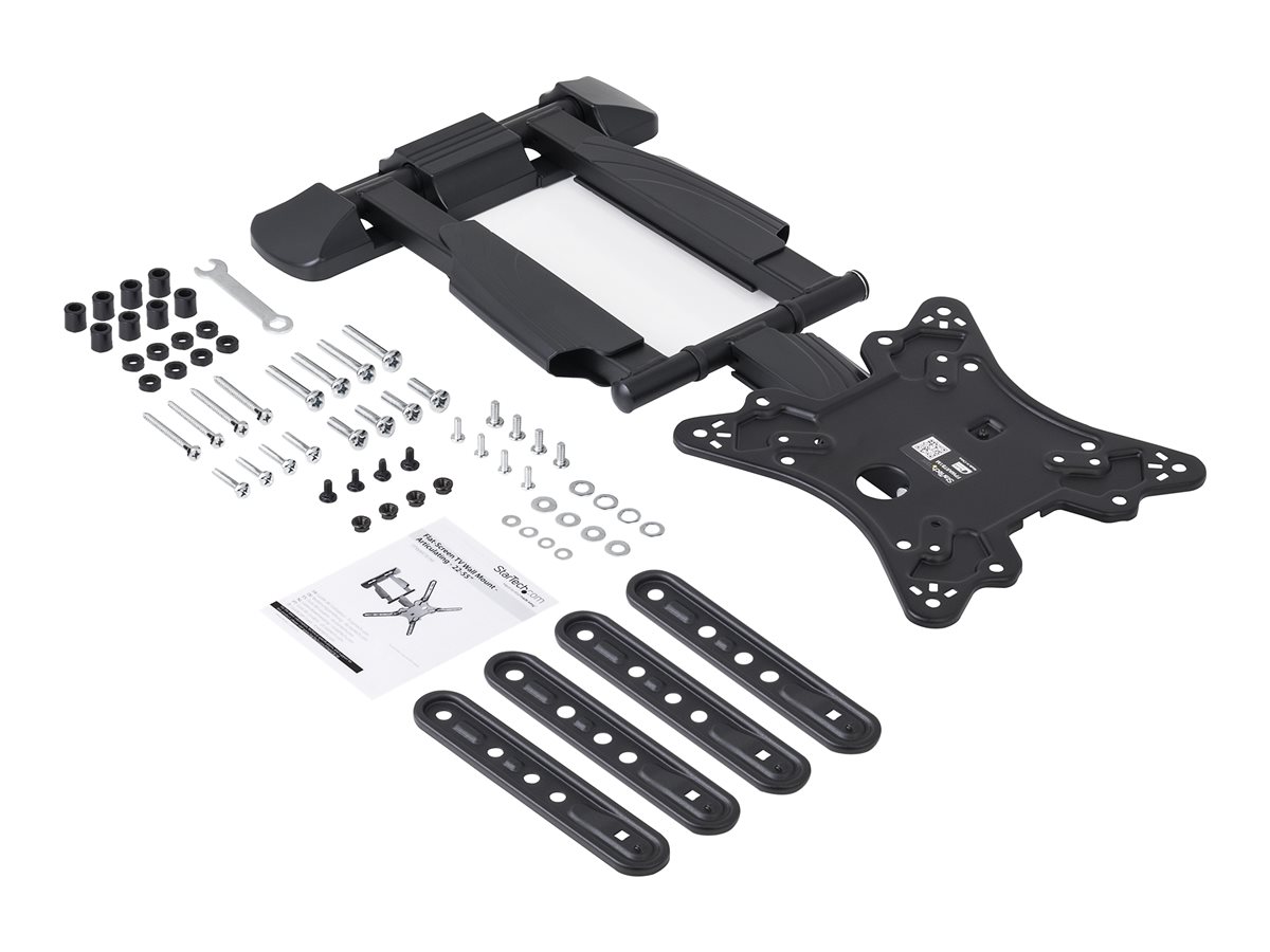 StarTech.com Full Motion TV Wall Mount, 32-55 inch (77lb/35kg) VESA Displays, Low Profile Universal Flat Screen TV Wall Mount, Heavy Duty Adjustable Tilt/Swivel Articulating Arm Bracket - Cable Management montážní sada - pro televize - černá – foto 3
