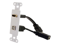 C2G HDMI and USB Pass Through Wall Plate