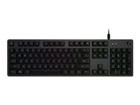 Logitech Gaming G512 Keyboard backlit USB English key switch: GX Brown Tactile c