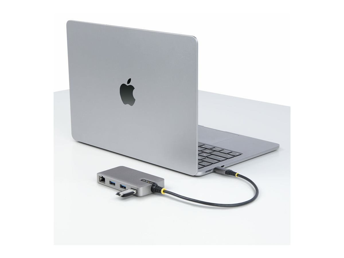StarTech.com 3-Port USB-C Hub with Ethernet, 3x USB-A Ports, Gigabit Ethernet, USB 3.0 5Gbps, Bus-Powered, USB Type-C Hub w/GbE and 1ft/30cm Long Cable, Portable Laptop USB C Hub Adapter - USB Expansion Hub, RJ45 (5G3AGBB-USB-C-HUB) - rozbočovač - 3 porty – foto 10