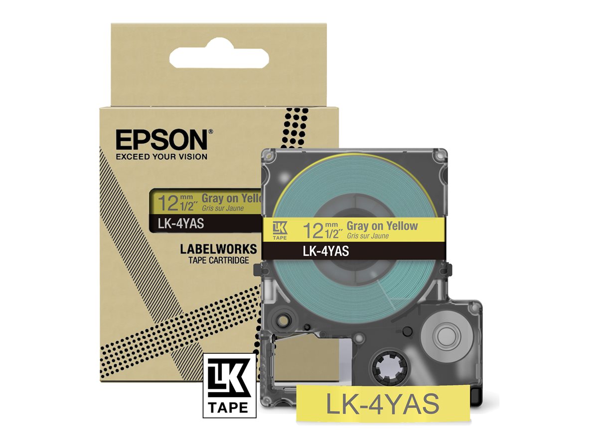 Epson Soft Yellow/Gray 12mm LK-4YAS – foto 3