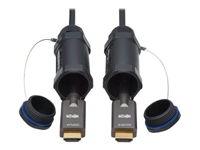 Eaton Tripp Lite Series High-Speed Armored HDMI Fiber Active Optical Cable (AOC) with Hooded Connectors