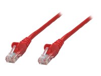 Intellinet Network Patch Cable, Cat5e, 5m, Red, CCA, U/UTP, PVC, RJ45, Gold Plated Contacts, Snagless, Booted, Lifetime Warra