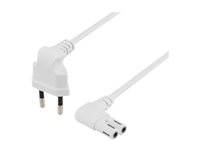 DELTACO DEL-109BV Strømkabel 5m Hvid