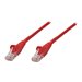 Network Patch Cable, Cat5e, 1.5m, Red, CCA, U/UTP,