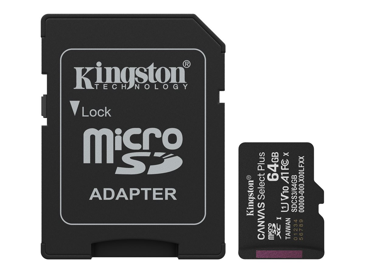 KINGSTON 64GB microSDXC Canvas Select a4f2a93c 0315 457d bc86 d484fbb89c30