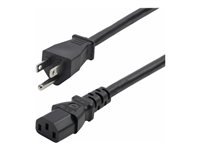 StarTech.com 8ft (2.4m) Computer Power Cord, NEMA 5-15P to IEC 60320 C13 AC Power Cable, 13A 125V, 16AWG, Replacement Power Cable, Monitor Power Cable, PC Power Supply - UL Listed Components (271B-6800-POWER-CORD)