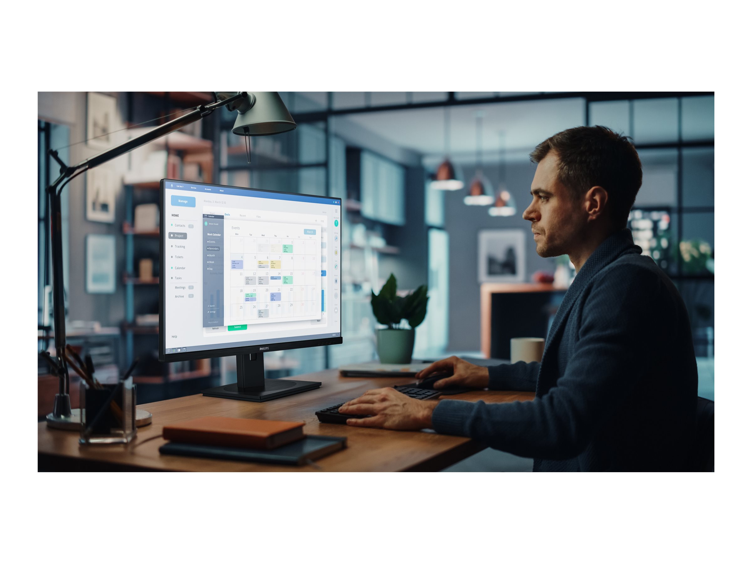 Philips 32B1U3900 3000 Series LED monitor 4K Product shot Front 79875