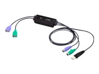 ATEN - Câble clavier / vidéo / souris (KVM) - USB, PS/2 (M) pour USB (F) - 80 cm 