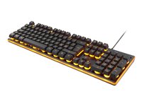 DELTACO GAMING GAM-021 Tastatur Membran Orange Kabling Nordisk