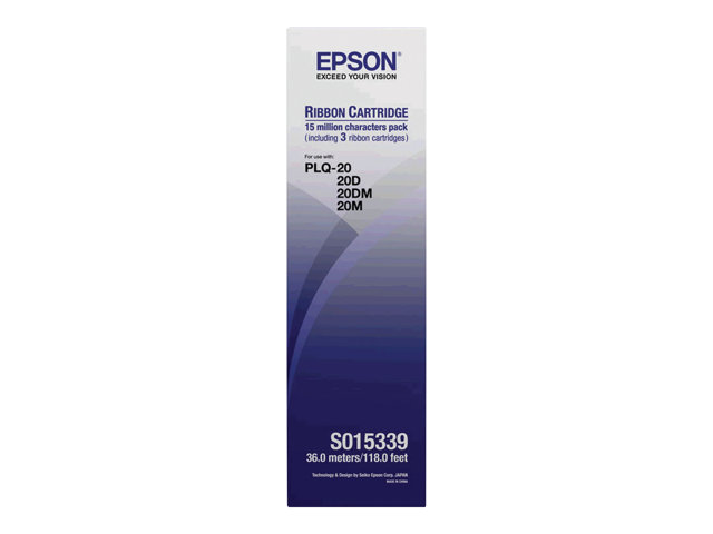 Image of Epson - 3 - black - print ribbon