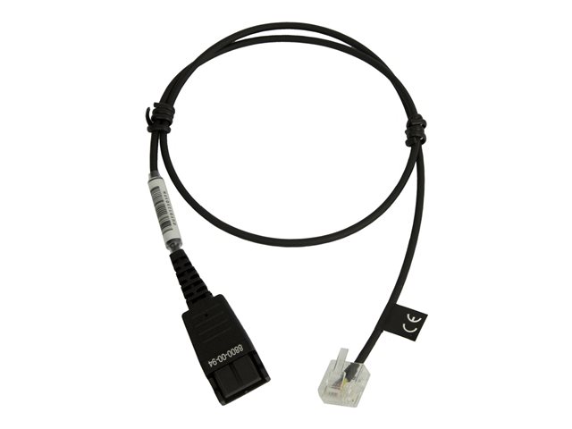 JABRA QD to RJ45 straight unbalanced 8800-00-94