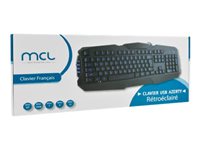 MCL Clavier Azerty avec rétro-éclairage