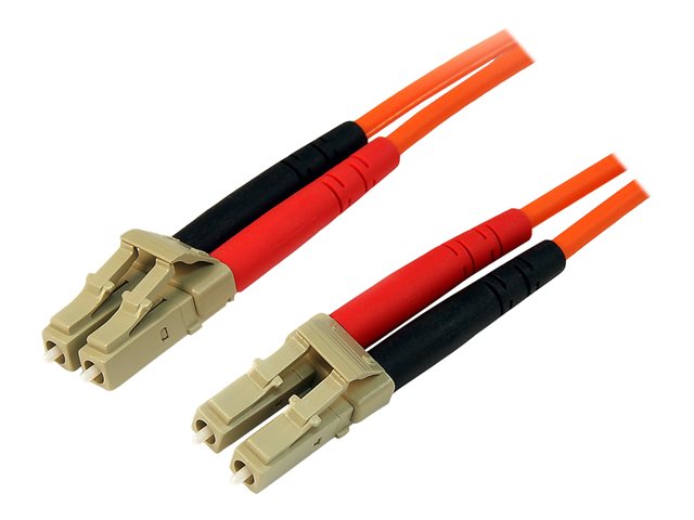 Image of StarTech.com 1m Fiber Optic Cable - Multimode Duplex 50/125 - LSZH - LC/LC - OM2 - LC to LC Fiber Patch Cable (50FIBLCLC1) - network cable - 1 m