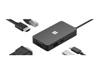 Microsoft USB-C Travel Hub - docking station - USB-C - VGA, HDMI - 1GbE