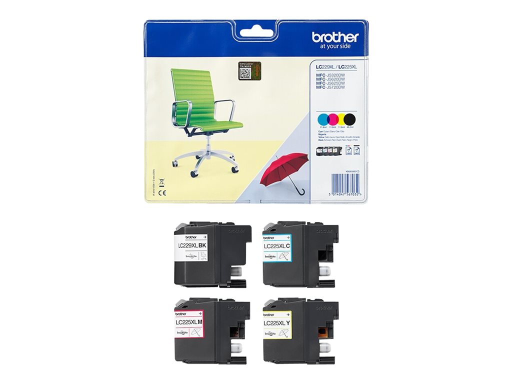BROTHER Pack blister de 4 cartouches