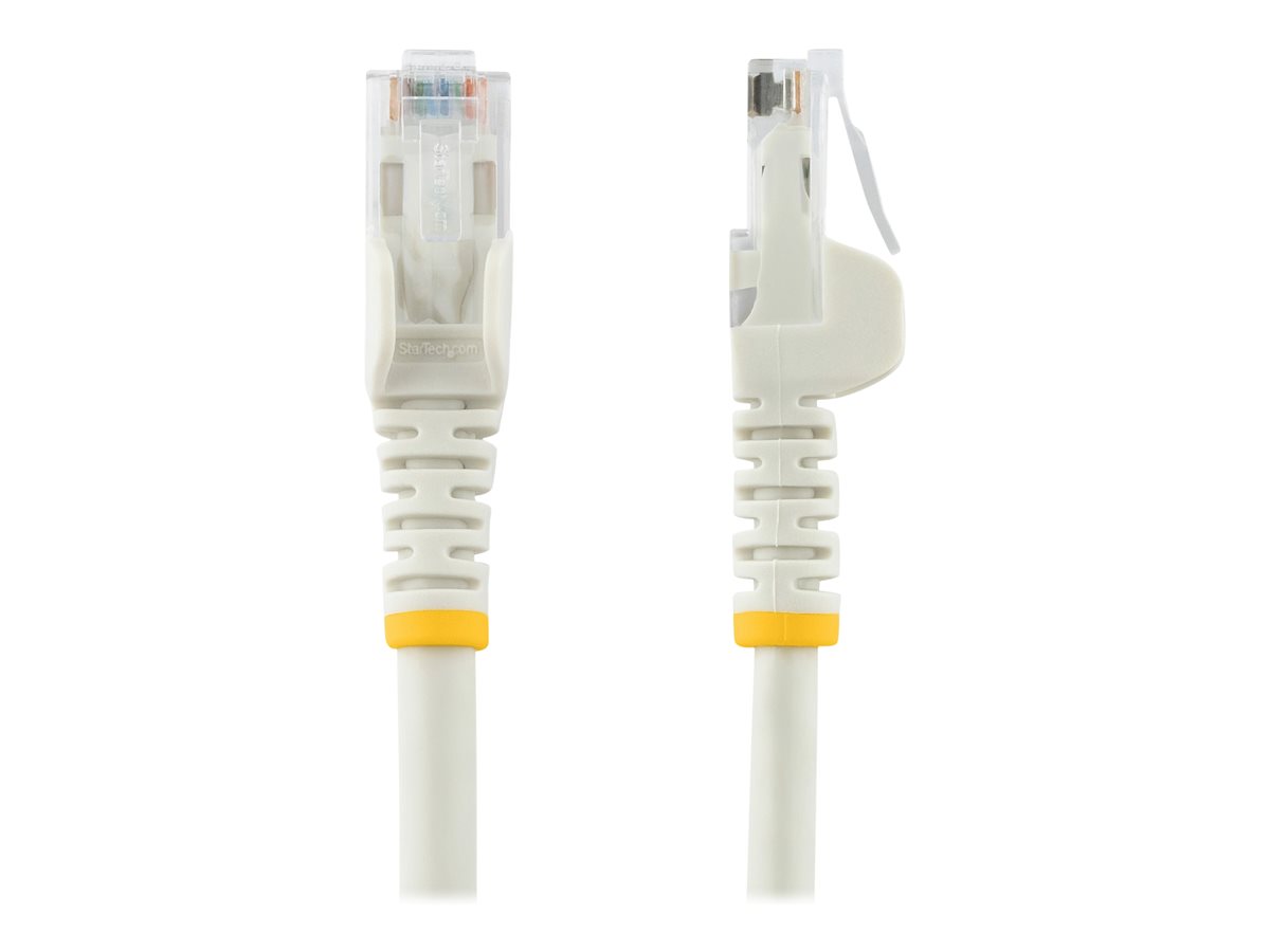 StarTech.com 1m CAT6 Ethernet Cable, 10 Gigabit Snagless RJ45 650MHz 100W PoE Patch Cord, CAT 6 10GbE UTP Network Cable w/Strain Relief, White, Fluke Tested/Wiring is UL Certified/TIA - Category 6 - 24AWG (N6PATC1MWH) - patch kabel - 1 m - bílá – foto 3