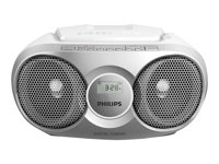 Philips CD Soundmachine AZ215S Boombox Grå Sølv