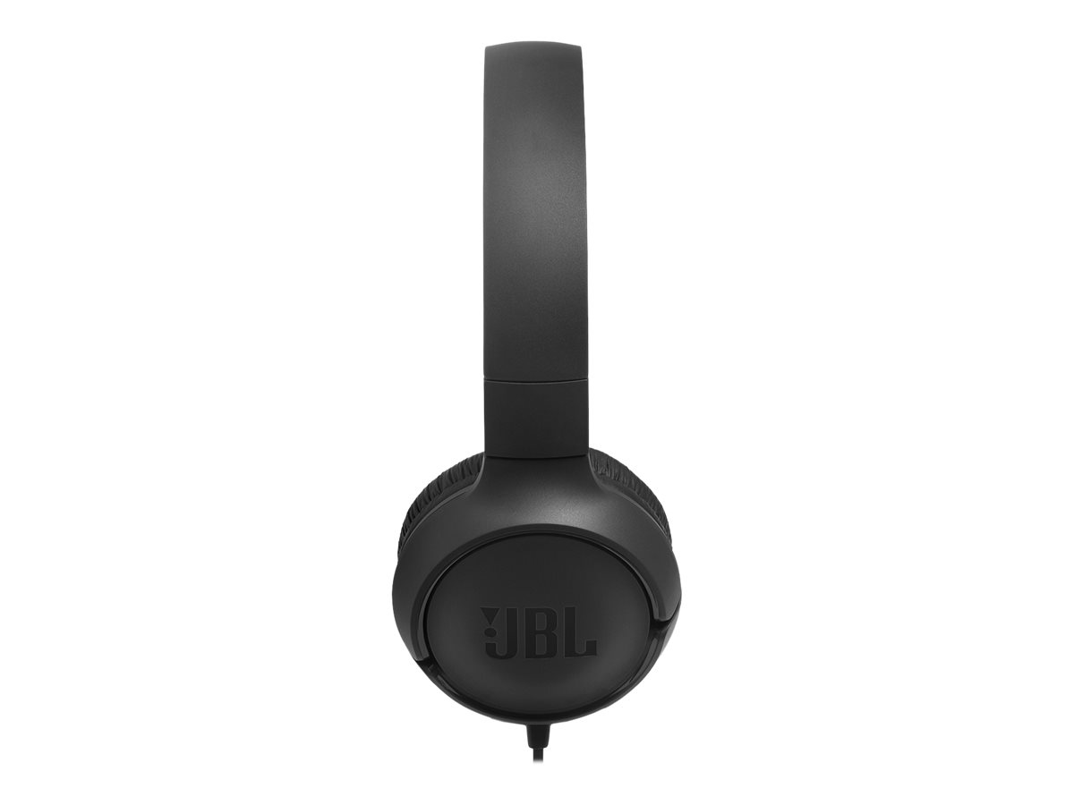 JBL Tune 500 Wired On-Ear Headphones - Black - JBLT500BLKAM
