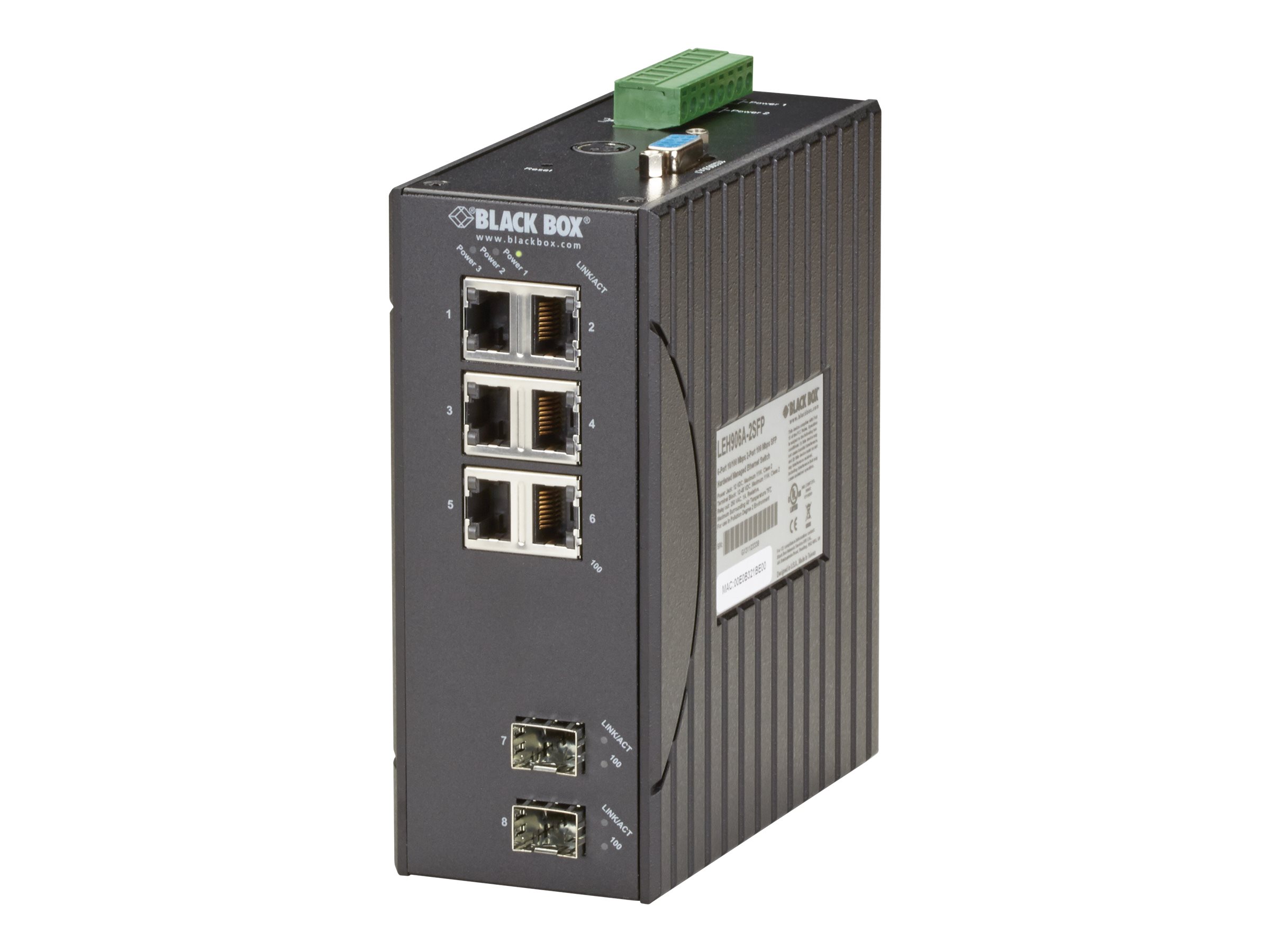 Black Box Hardened Managed Ethernet Switch | Overview, Specs, Details | SHI