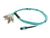 AddOn - Cordon de raccordement - LC multi-mode (M) pour MPO multimode (F) - 3 m 